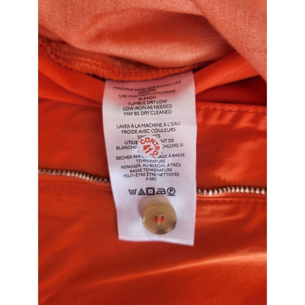 Anthropologie Wide-Leg Pants in Vibrant Orange - Picture 12 of 13